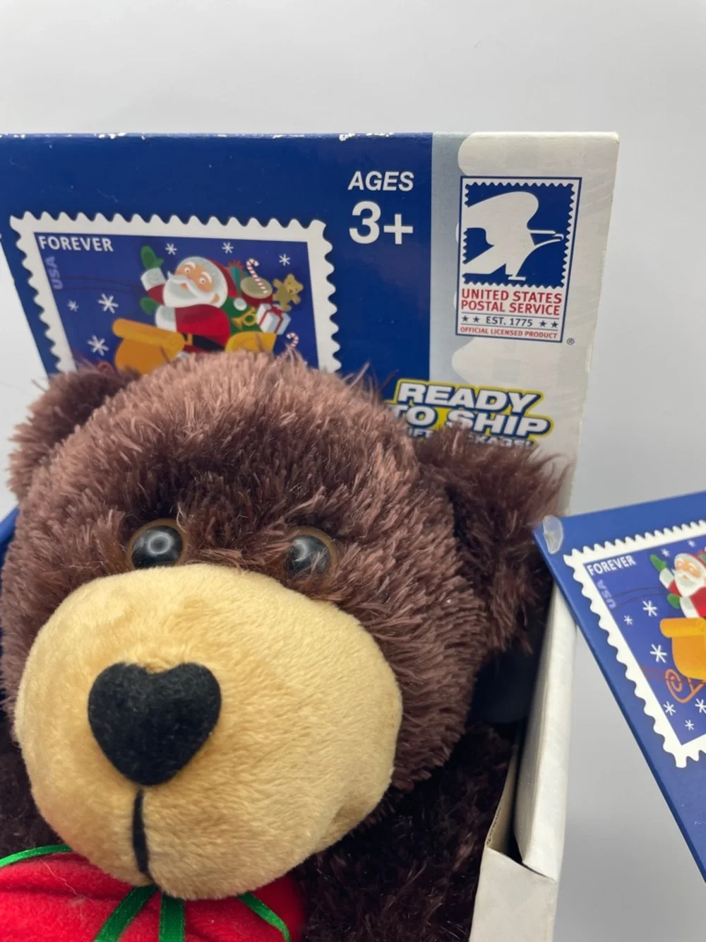 2012 in the mailbox Santa & Sleigh forever stamp teddy bear usps new